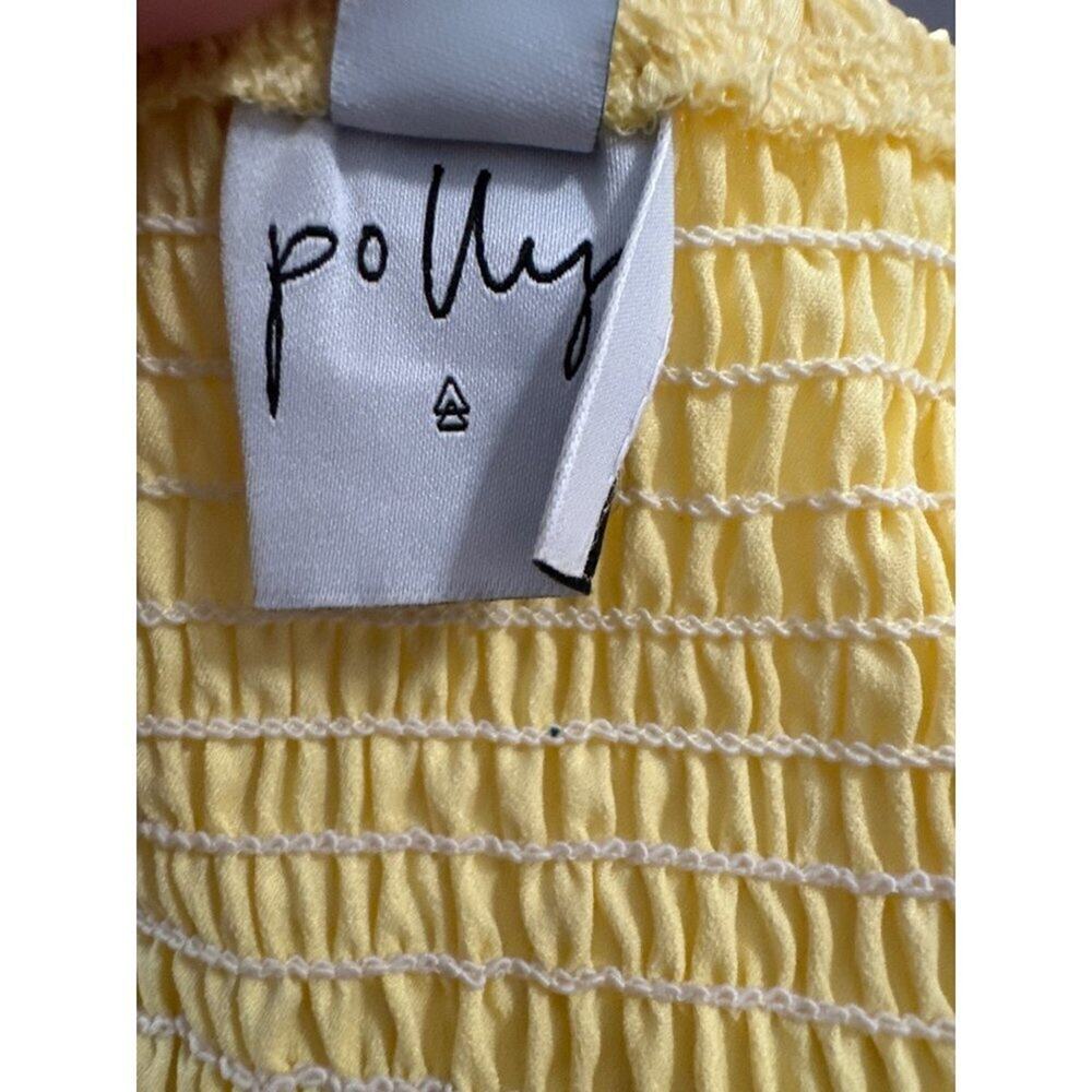 Princess Polly Koko Bustier Top Lemon Satin Corset Crop Strapless Size 2 yellow - Picture 4 of 4